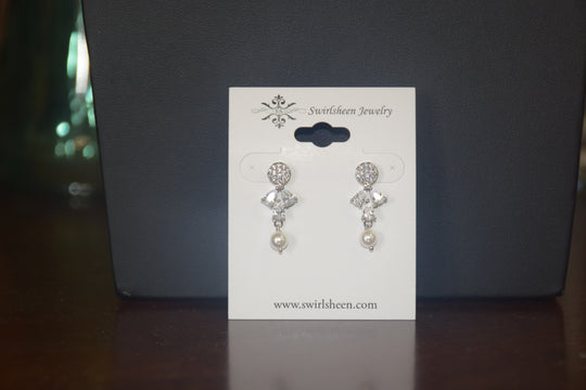 Diamond & Pearl String Necklace Set