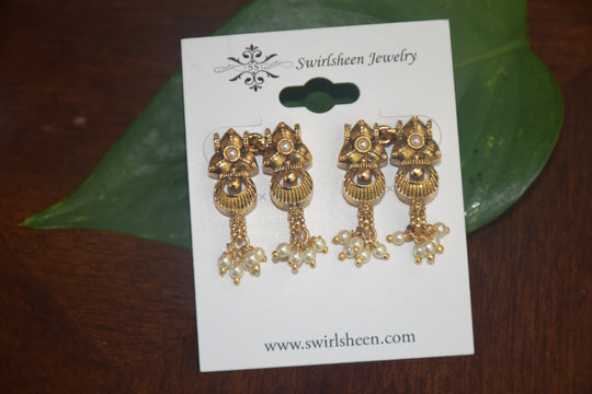 Exquisite Traditional Gold Beaded Necklace Set