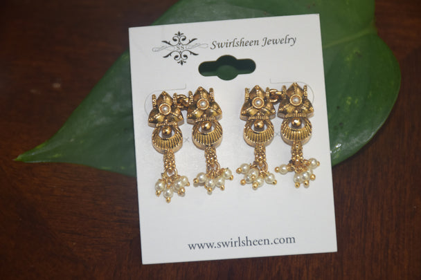 Exquisite Traditional Gold Beaded Necklace Set