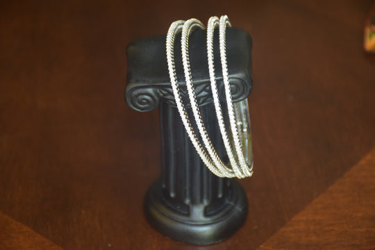 4-Piece Diamond Statement Bangle Set (Size 2.8)