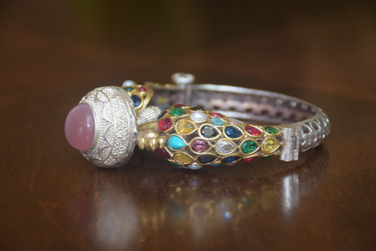 Intricate stone Kada